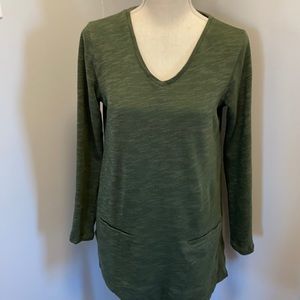 Women’s JJill Green Tunic Top, XS